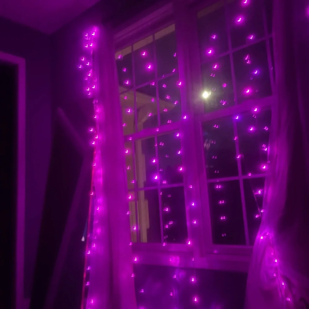 Purple String Lights for Home Parties
